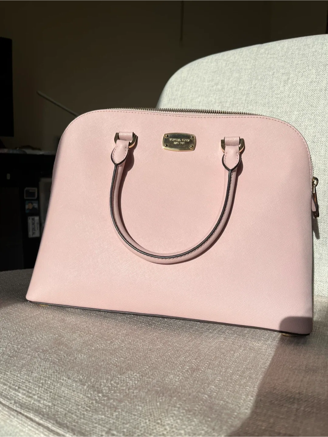 Michael Kors Dome Satchel - Light Pink thumbnail