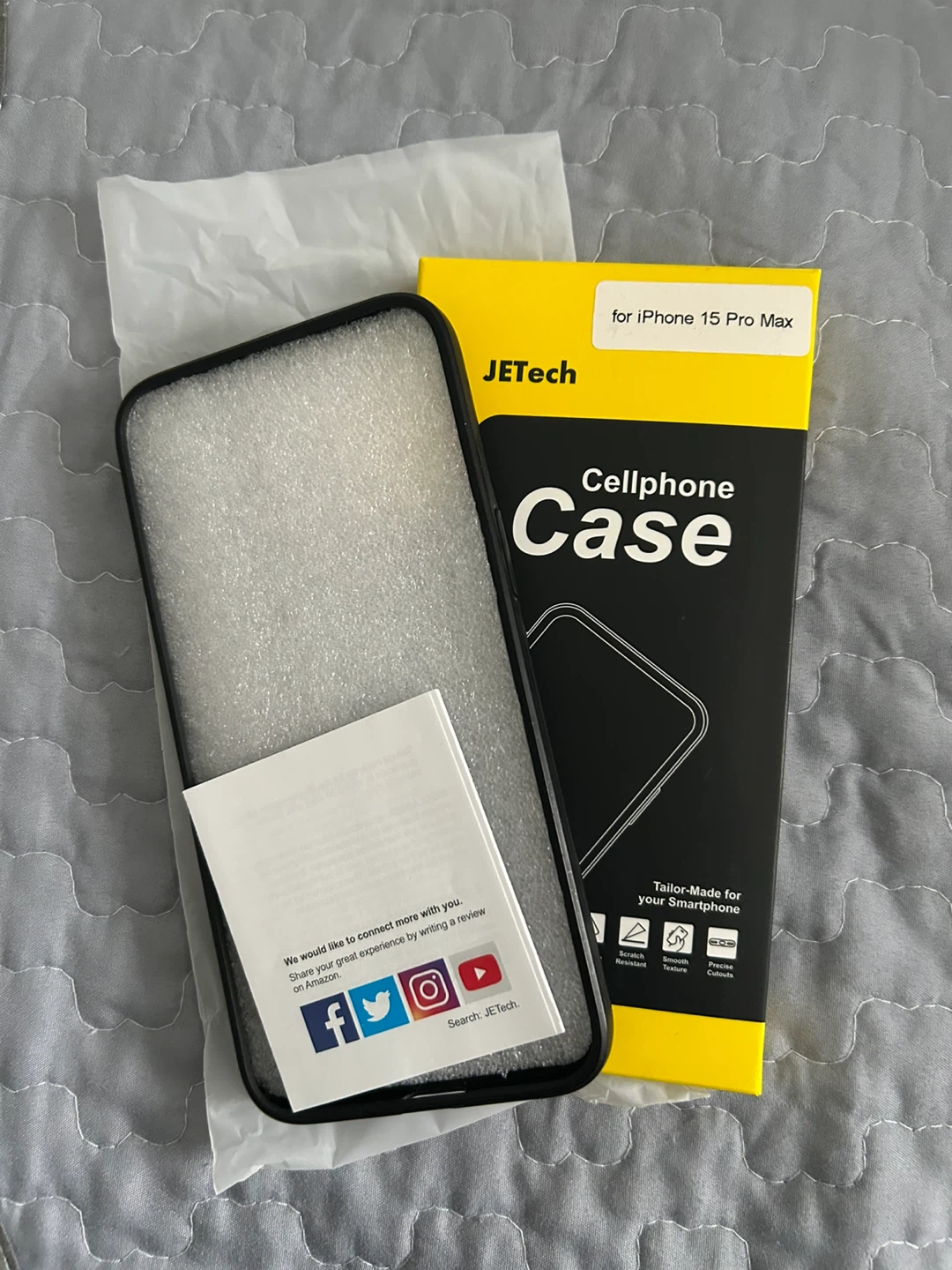 JETech Cellphone Case for iPhone 15 Pro Max - New