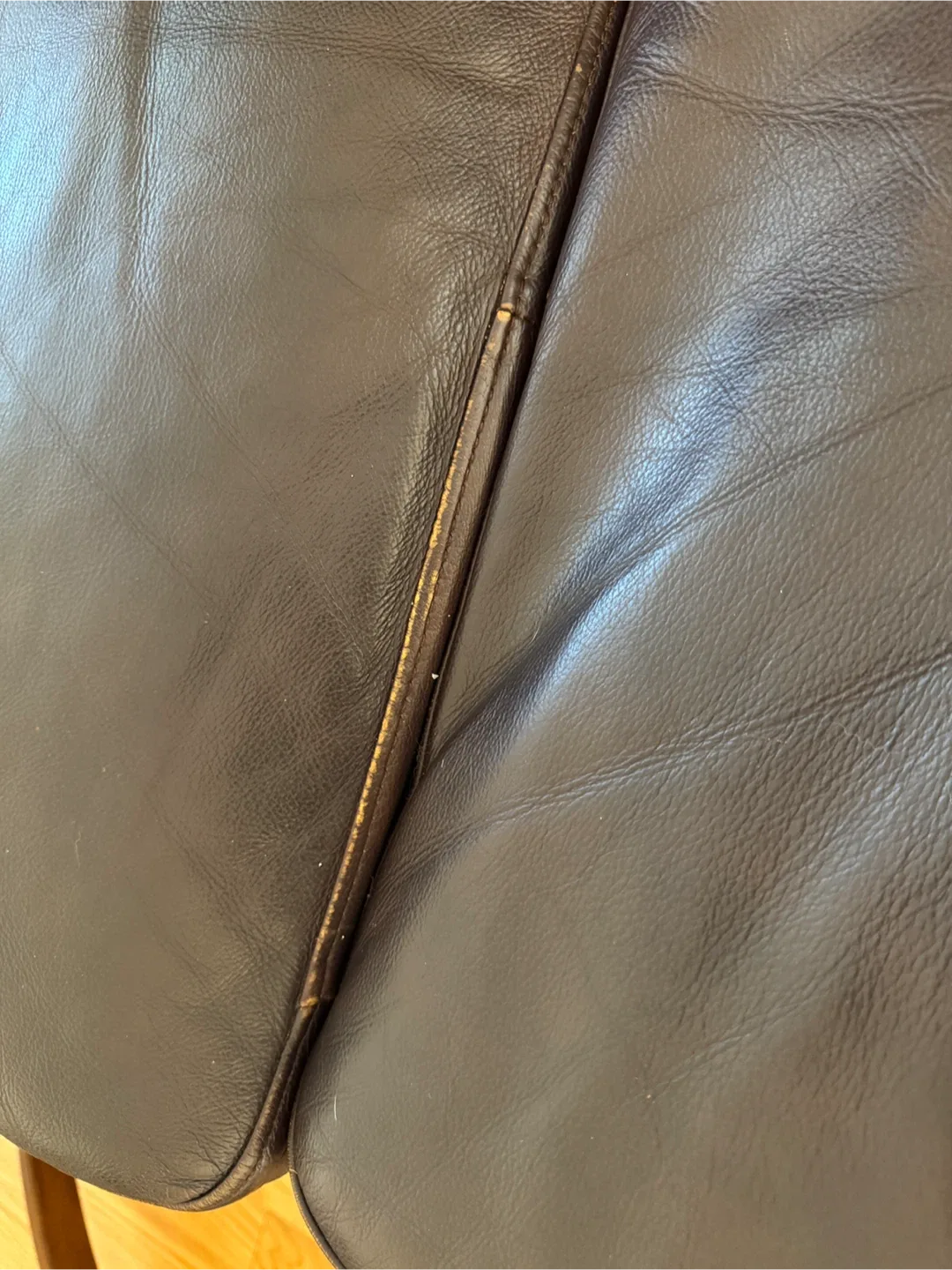 Brown Leather Sofa - Gently Used image indicator(4)