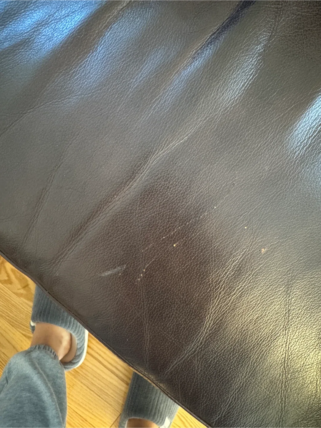 Brown Leather Sofa - Gently Used image indicator(5)