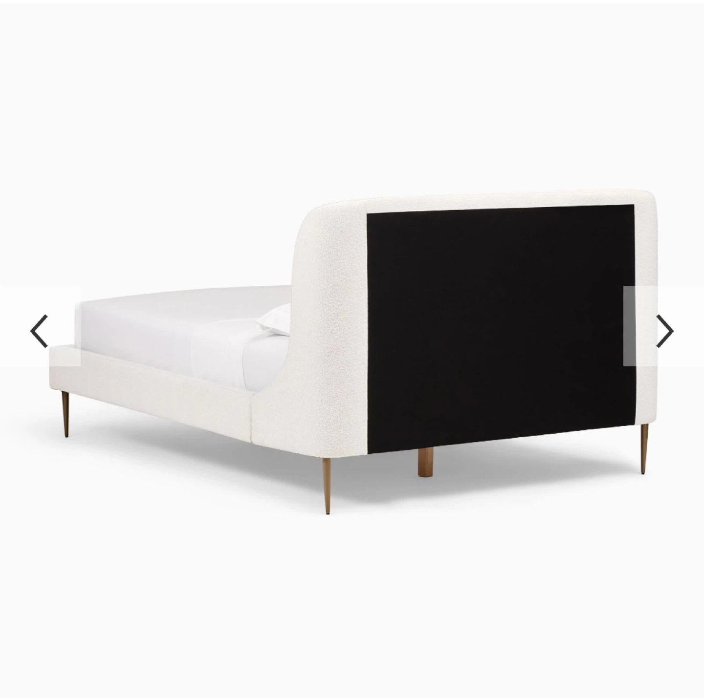 CB2 White Bed Frame Queen - photo 5