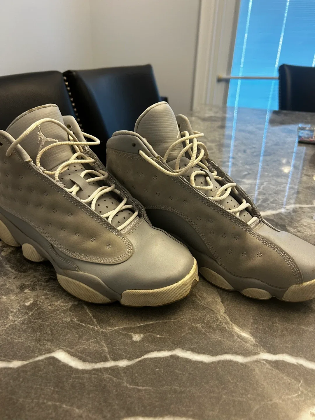 Jordan 13 Grey Sneakers - Size 8Y image indicator(2)