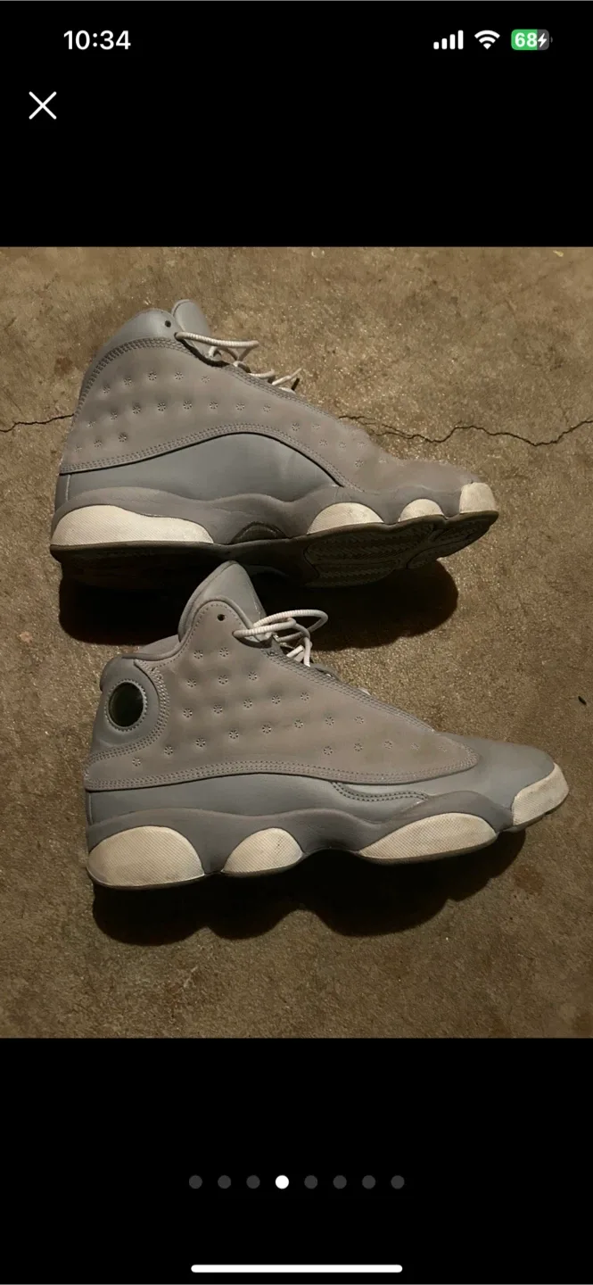 Jordan 13 Grey Sneakers - Size 8Y image indicator(7)