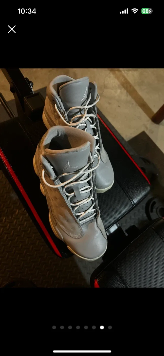 Jordan 13 Grey Sneakers - Size 8Y image indicator(9)