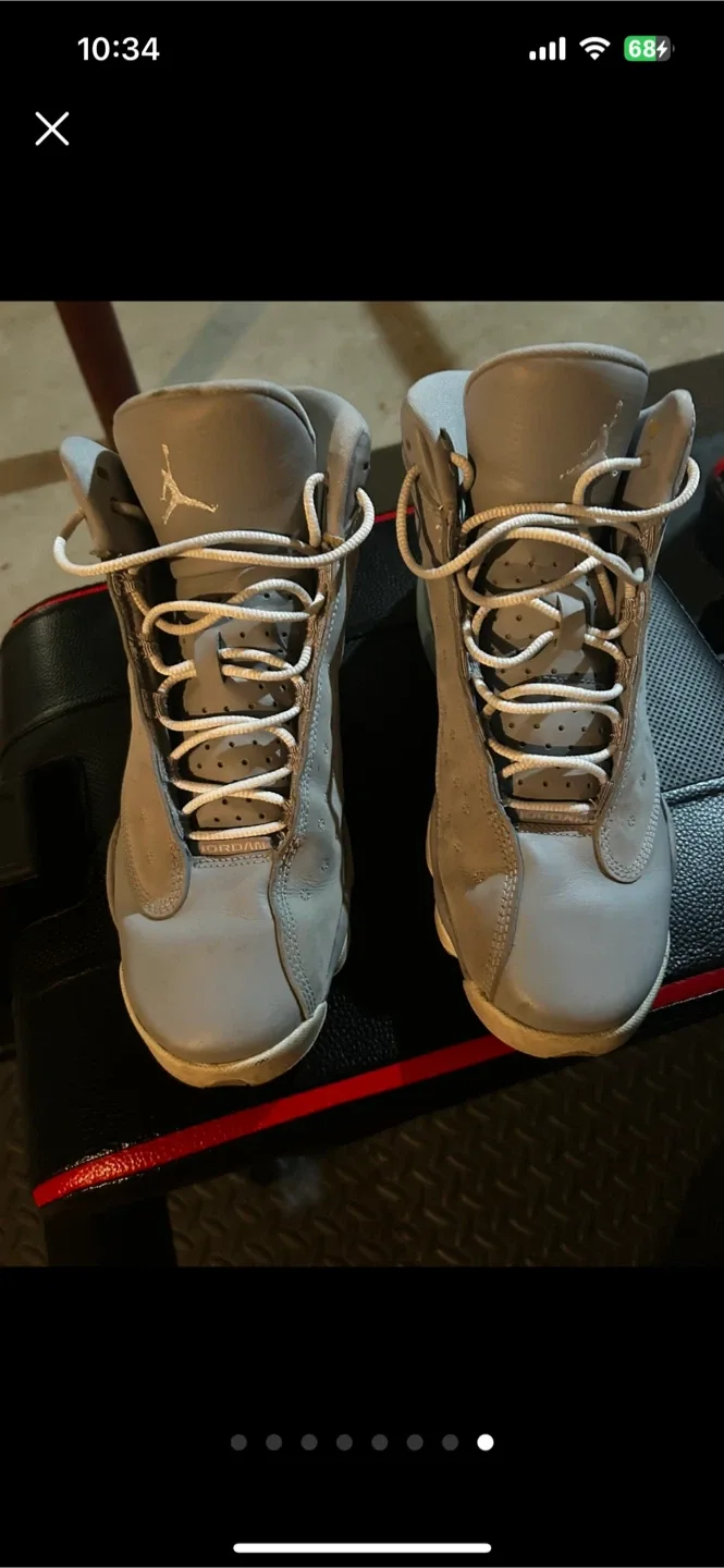 Jordan 13 Grey Sneakers - Size 8Y image indicator(10)