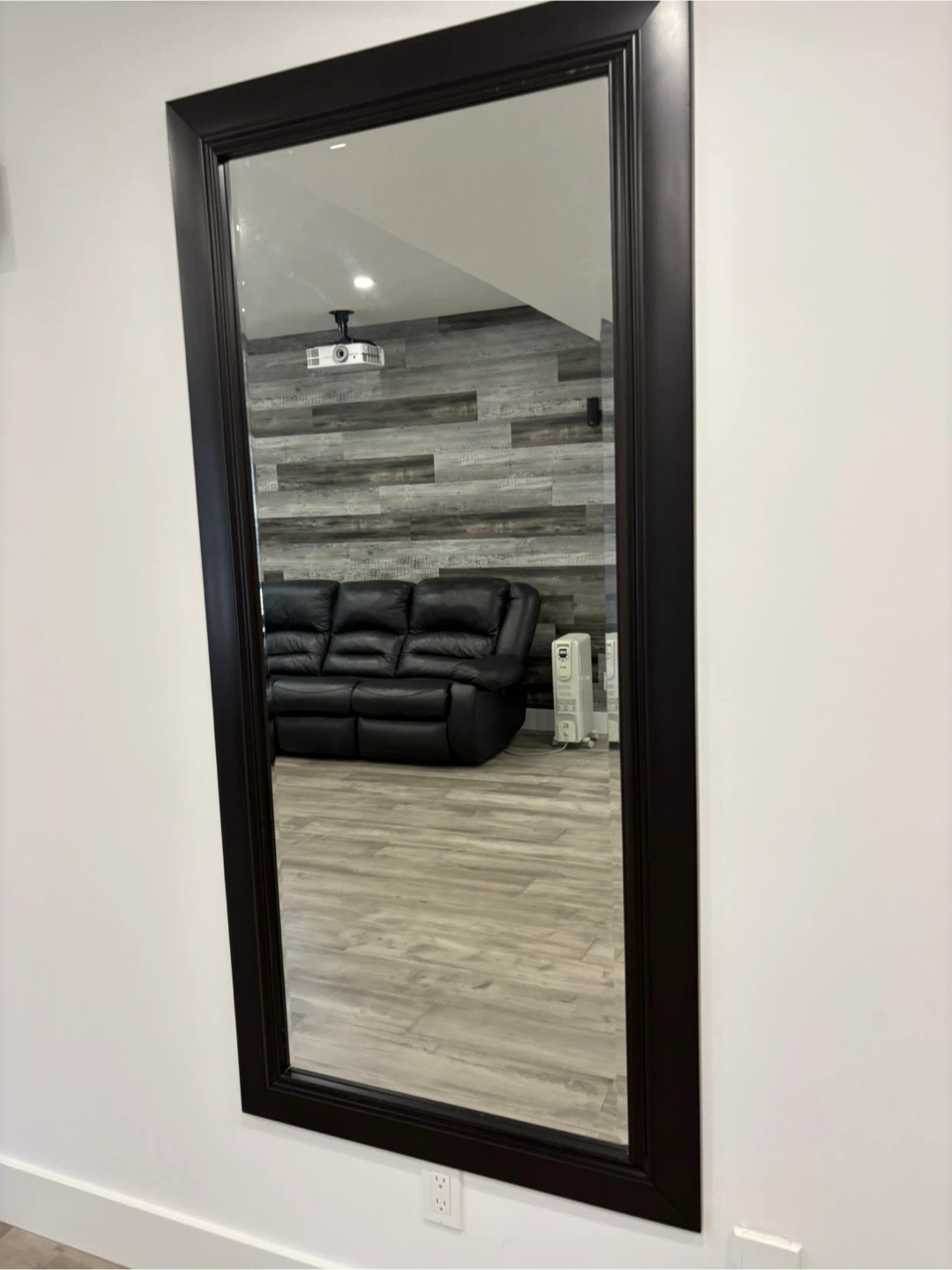 Large Framed Wall Mirror