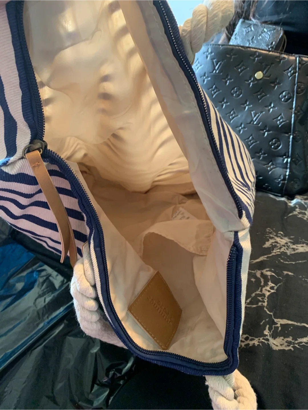 S&R Striped Canvas Tote Bag image indicator(2)