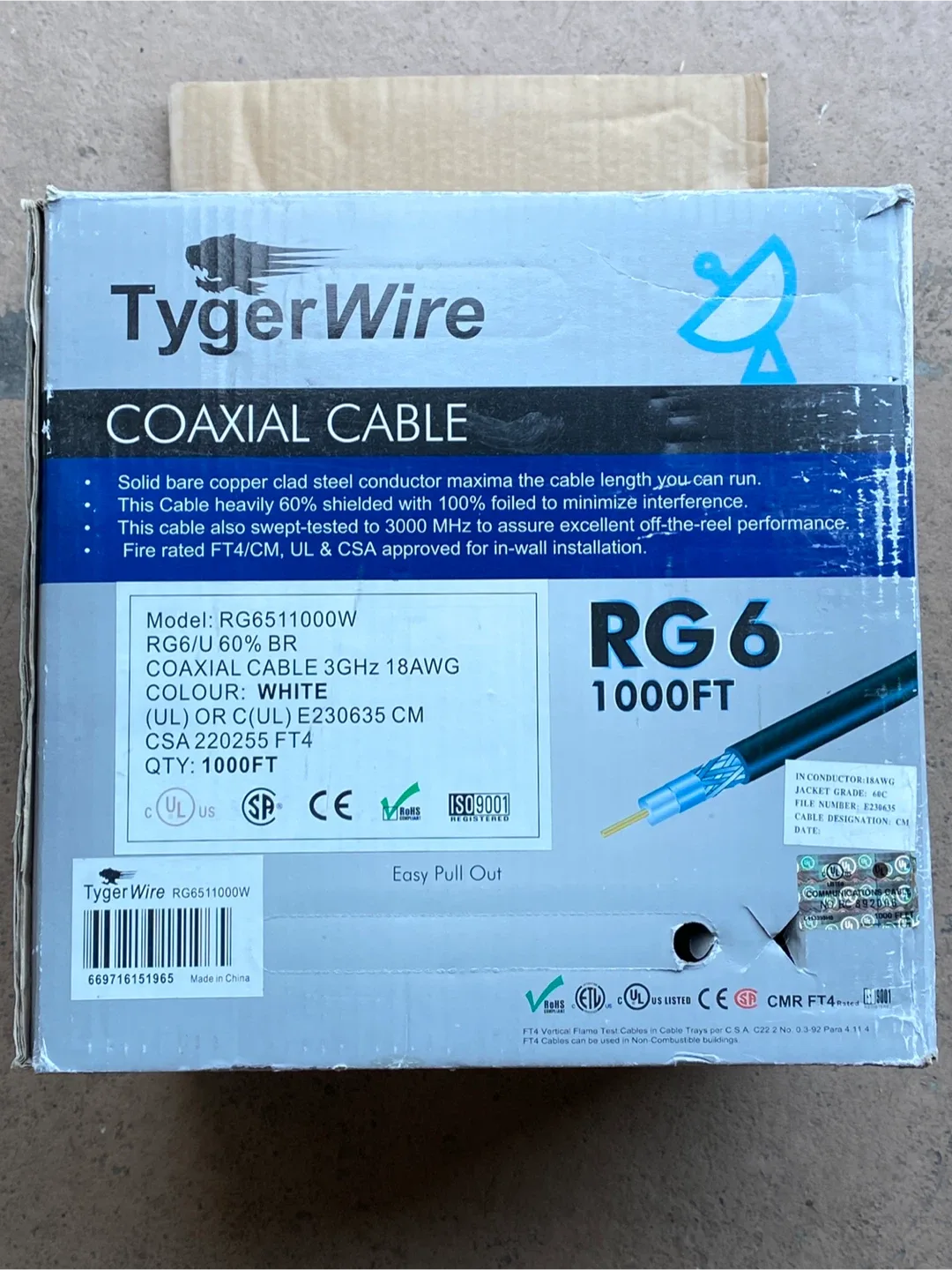 TygerWire RG6 Coaxial Cable image indicator(3)