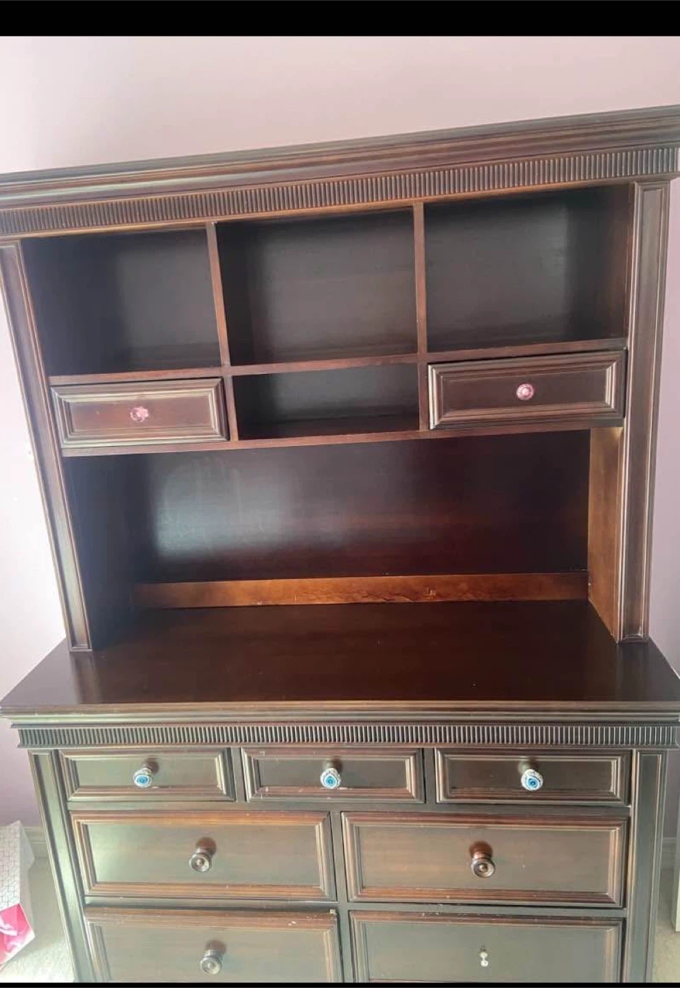 Wooden Dresser with Hutch - photo 2