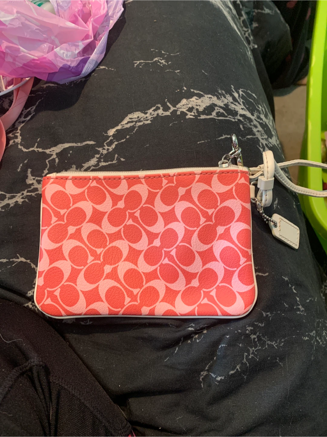 Coach Wristlet Pouch - Coral/Pink - photo 2
