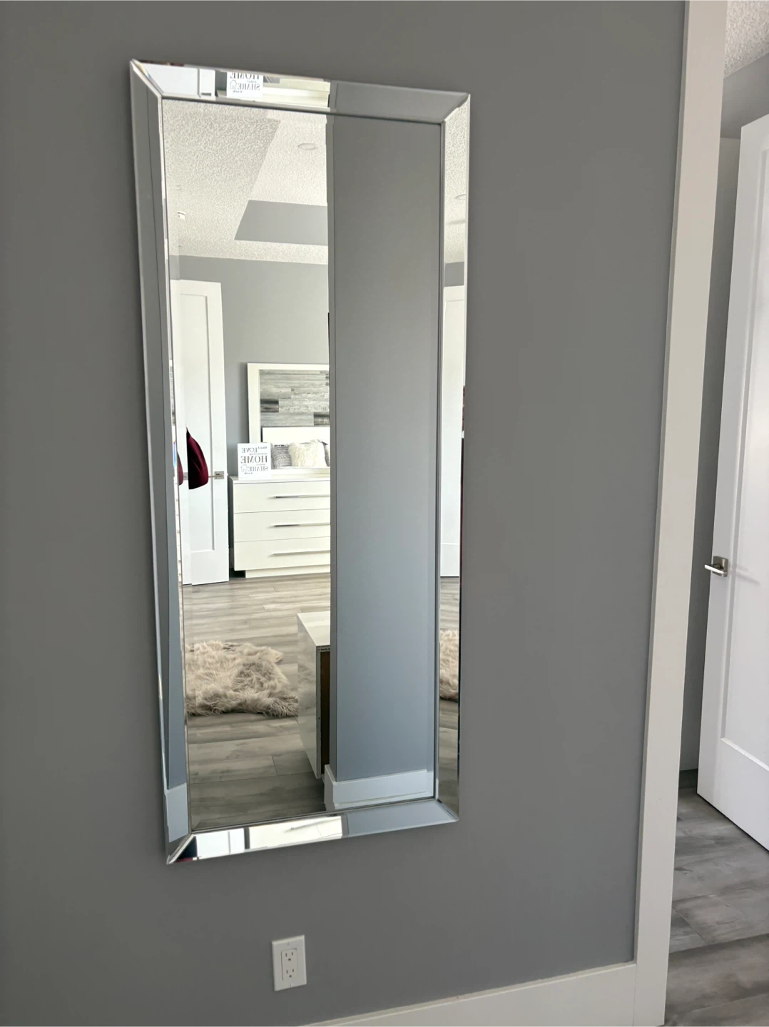 Large Framed Wall Mirror - photo 2