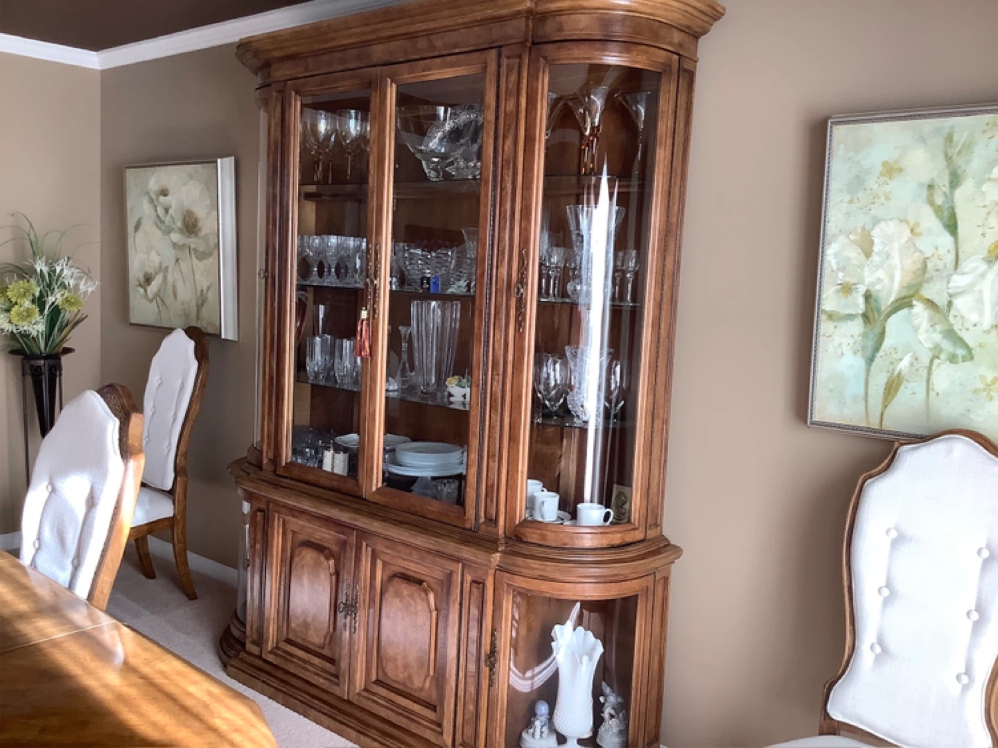 Dining Table Set with Chairs & Hutch - photo 3