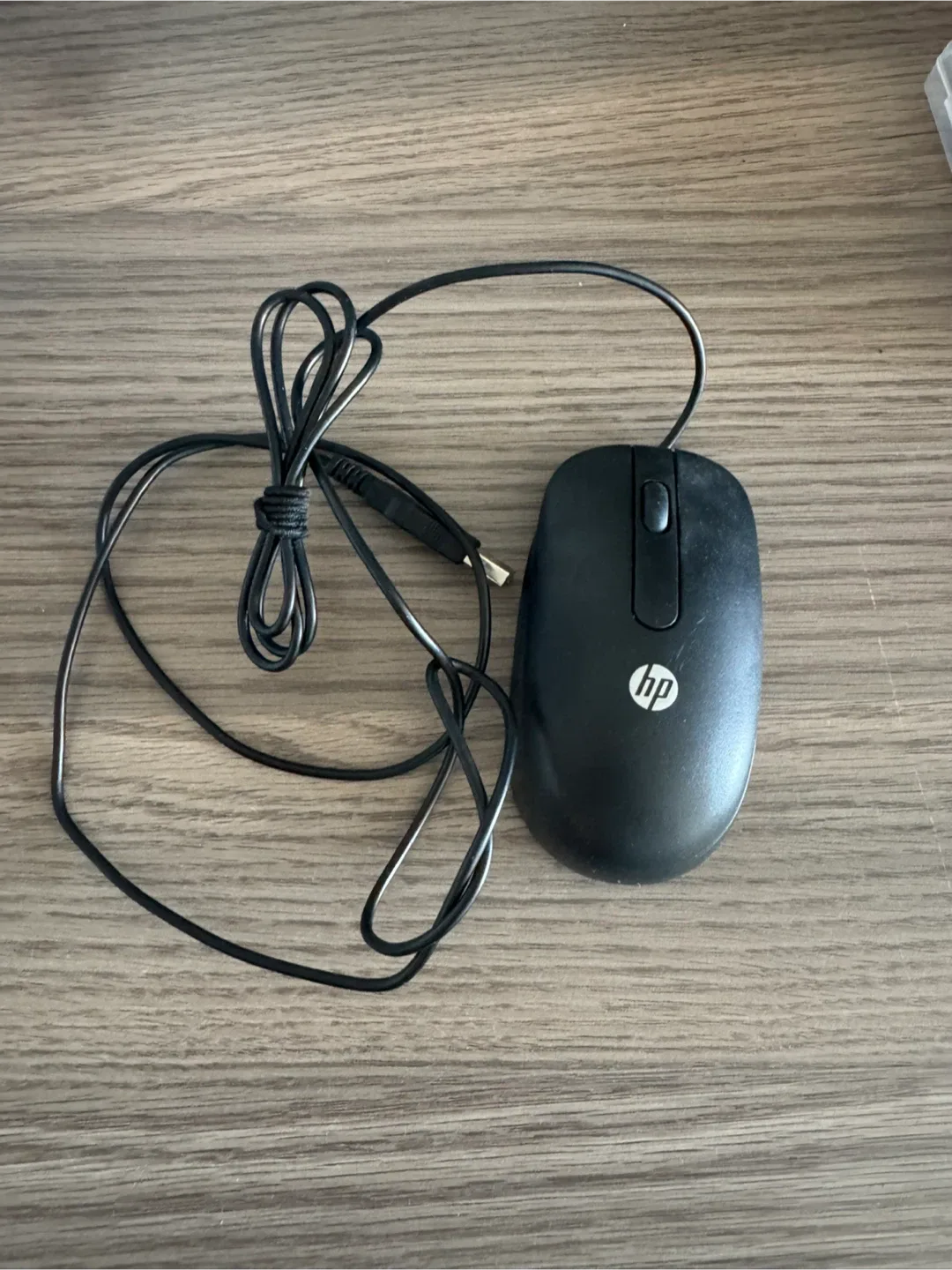 HP Black Wired Mouse