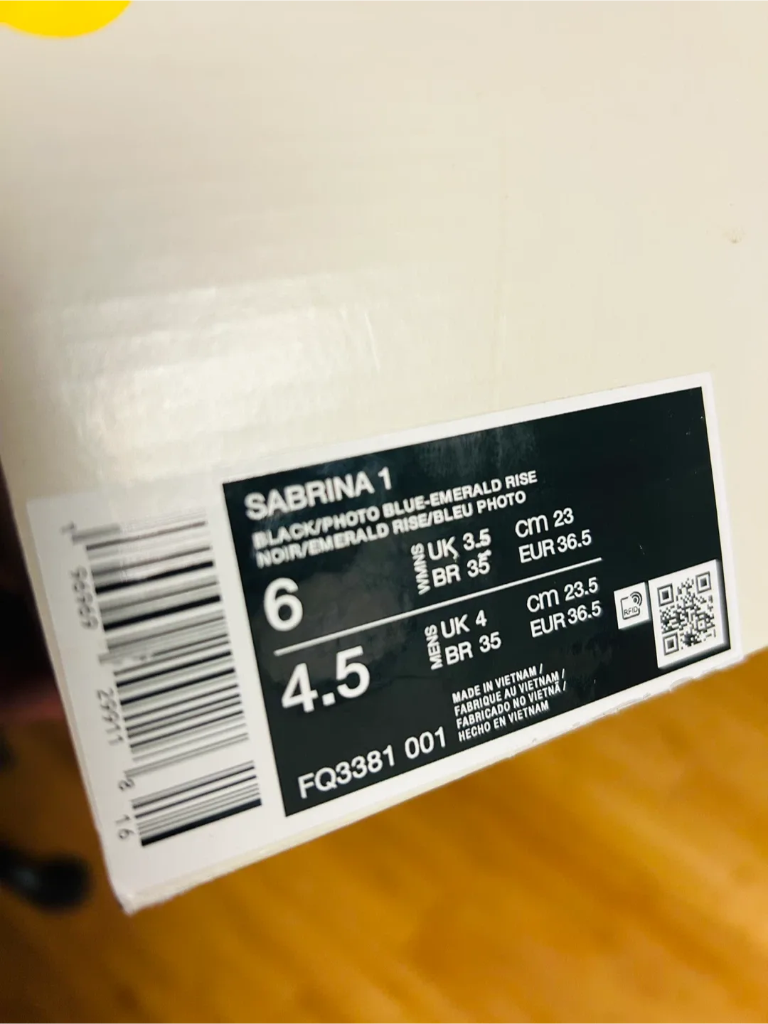 Nike Sabrina 1 Black/Photo Blue (Wmns US 6) image indicator(5)