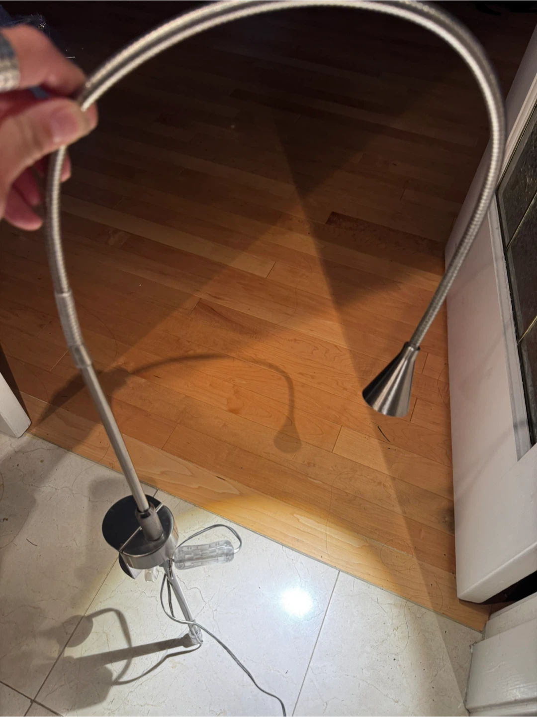 IKEA Silver Flexible Gooseneck desk lamp