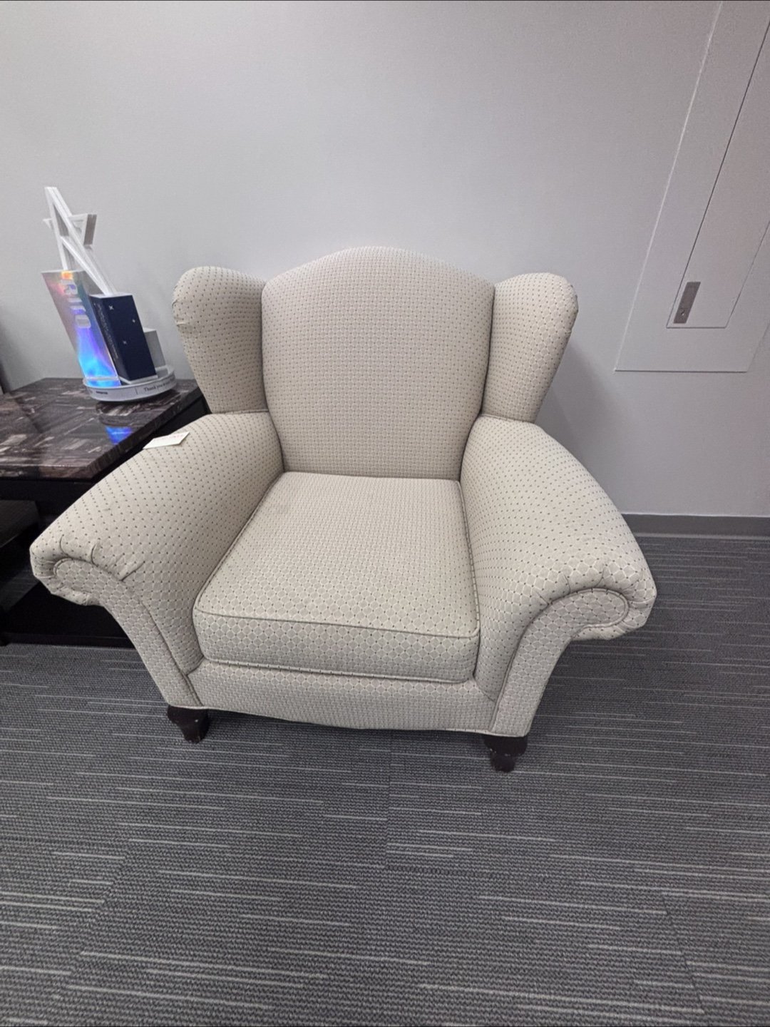 Wingback Armchair - Beige, 32" Wide - photo 2
