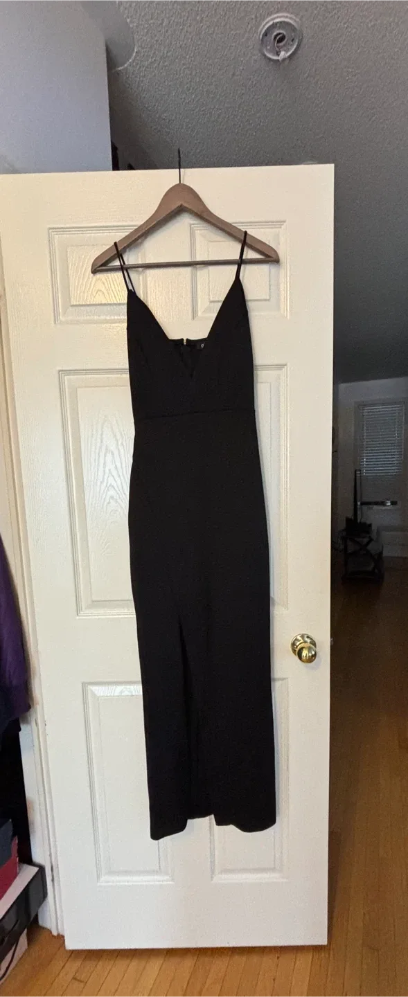 Black Dress with a side slit image indicator(2)