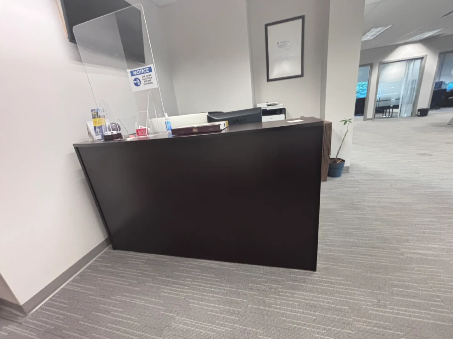 Reception Desk - Dark Brown image indicator(2)