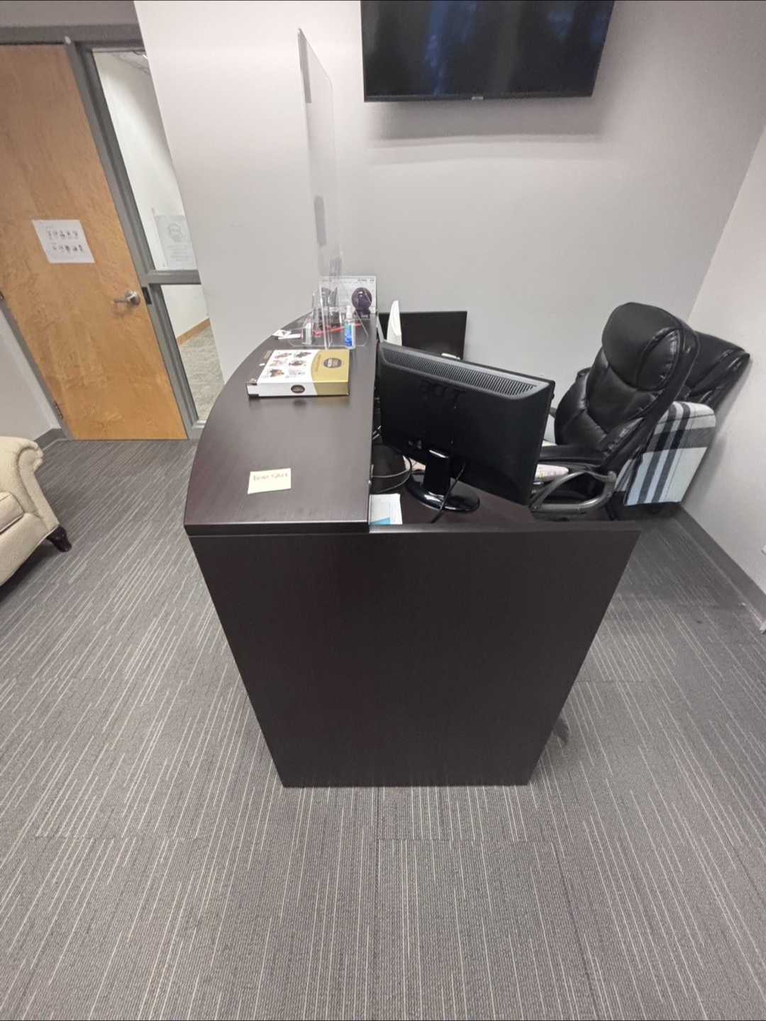 Reception Desk - Dark Brown - photo 3