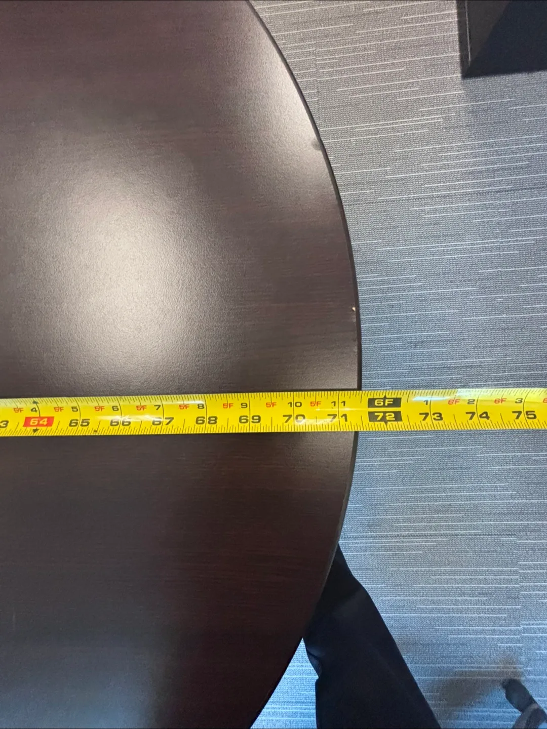 Large Brown Office Desk - 72" x 82" image indicator(4)