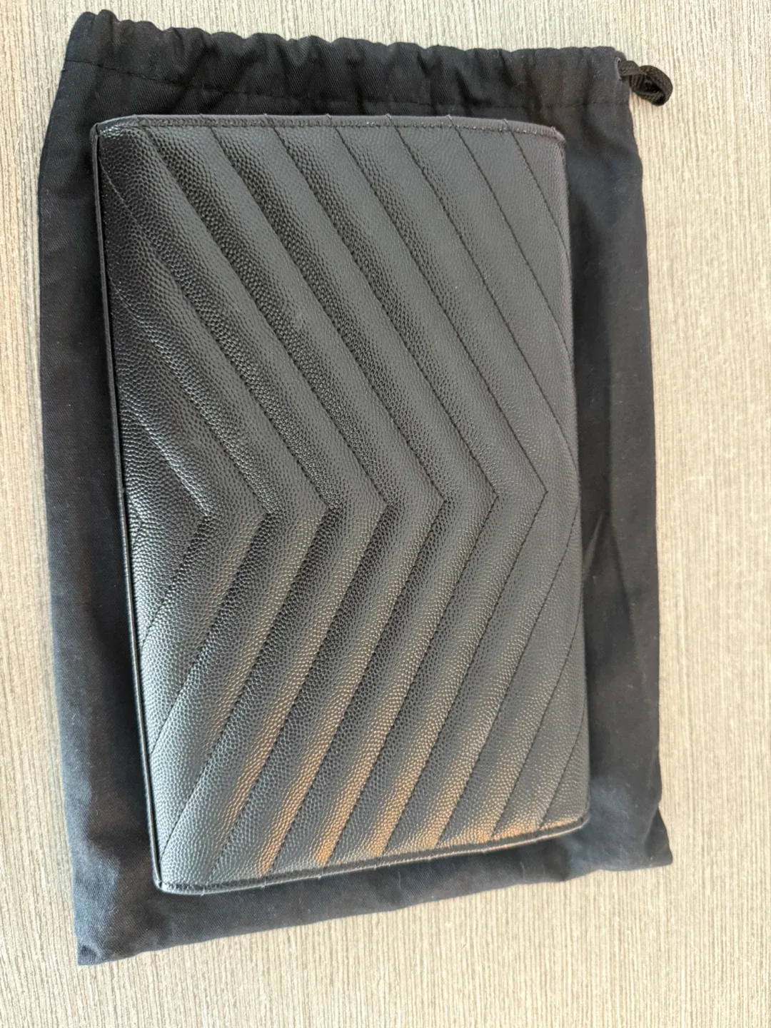 Saint Laurent YSL Black CLASSIC CASSANDRE CHAIN WALLET  LEATHER image indicator(3)