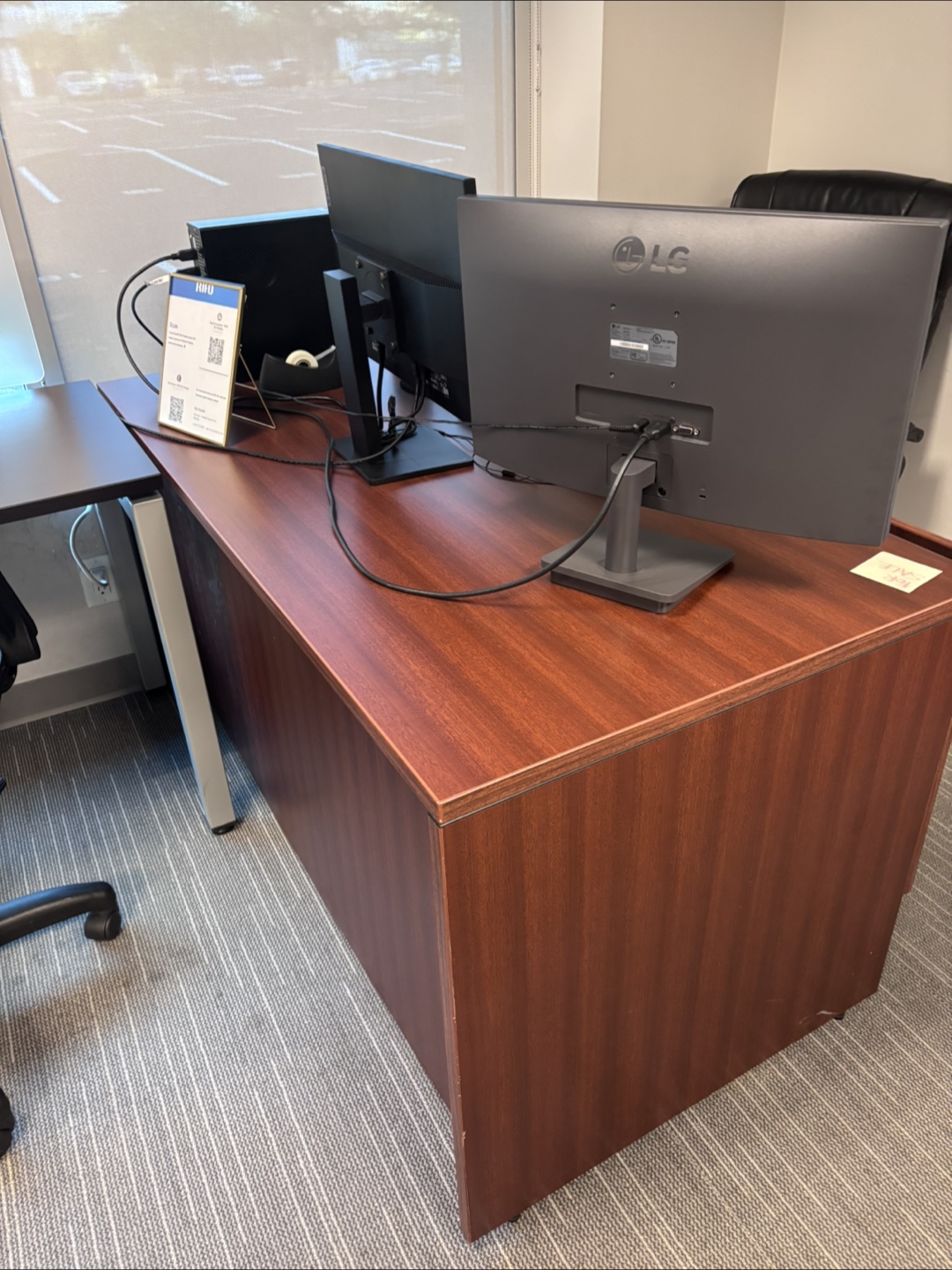 Wood Office Desk - 58" x 30" - photo 2
