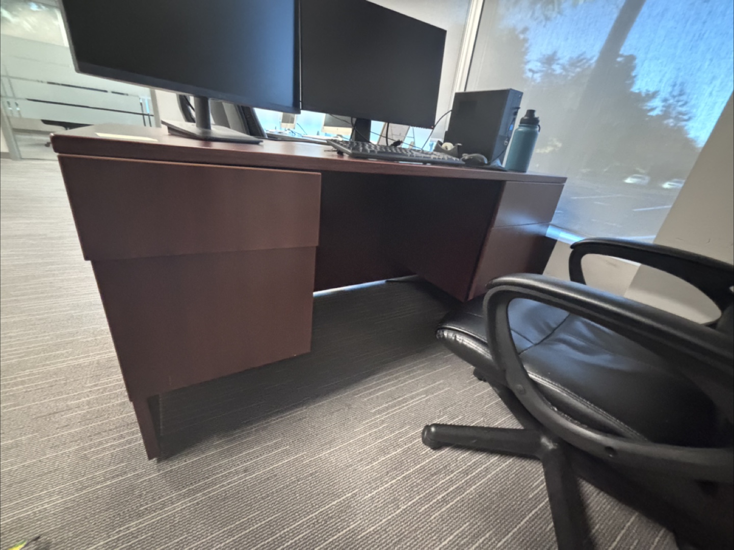 Wood Office Desk - 58" x 30" - photo 5