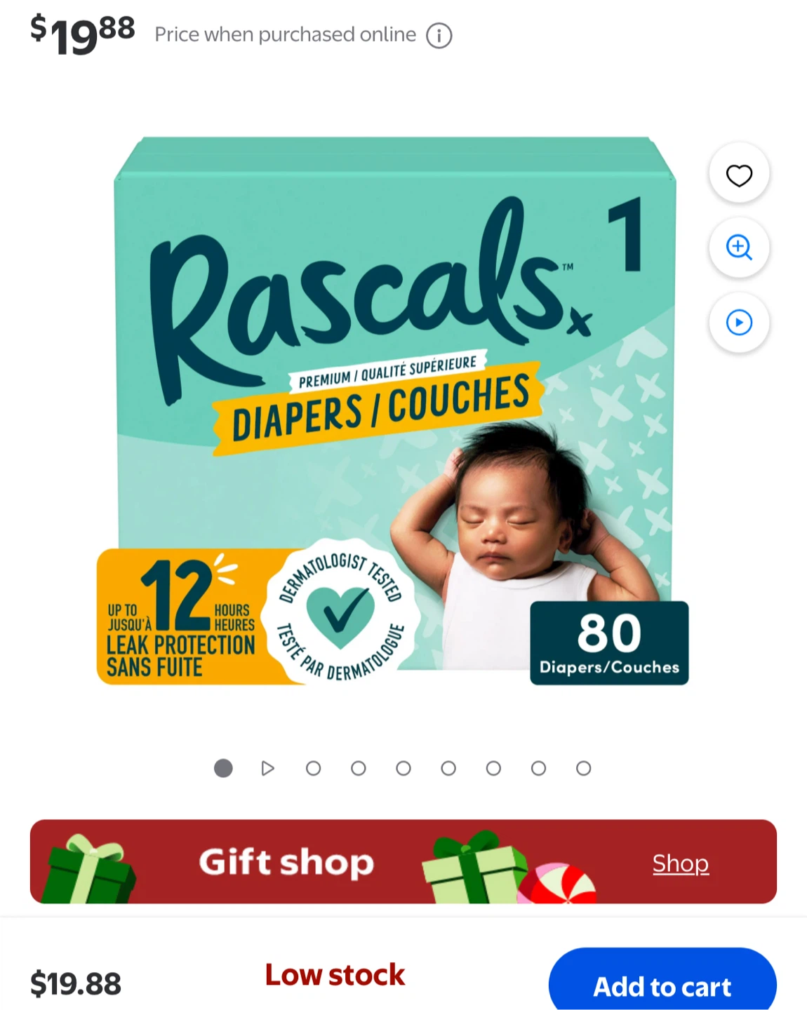 Size 1 diapers-last 2days
