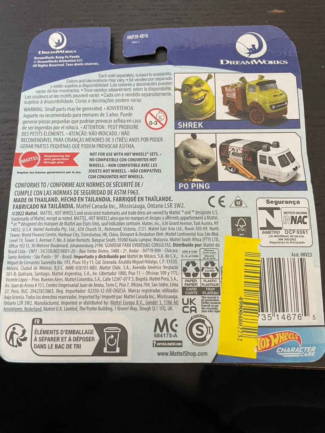 Hot Wheels Kung Fu Panda Po Ping Van image indicator(2)