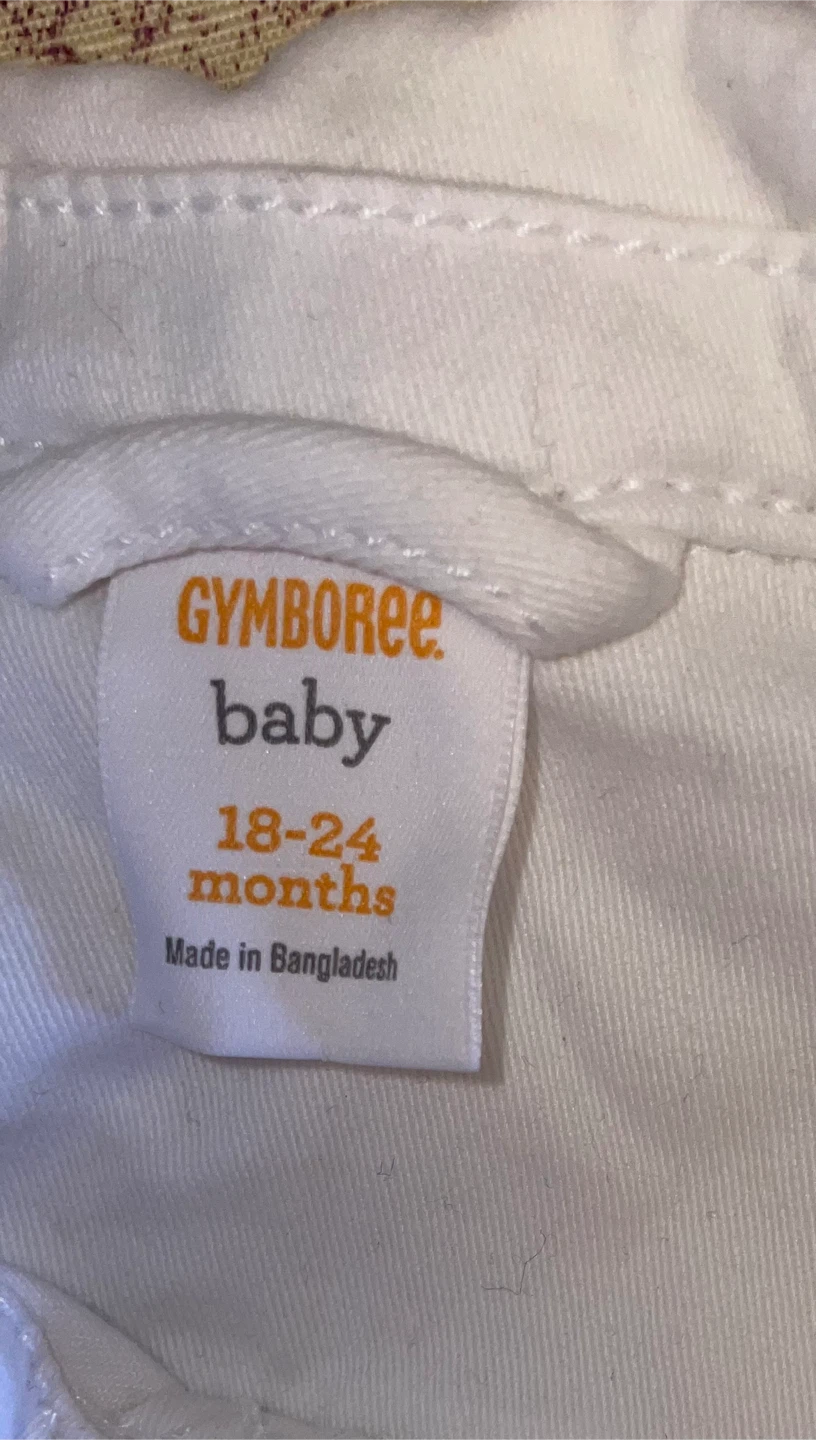 White soft stretchy denim jacket. Girl size 18-24 - photo 4