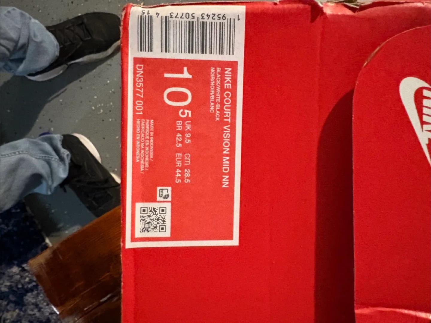 Nike Court Vision Mid NN Black/White, Size 10 image indicator(3)