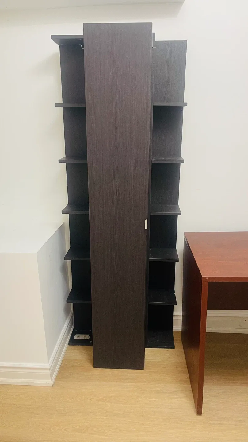 Tall Brown Wooden Bookshelf image indicator(2)