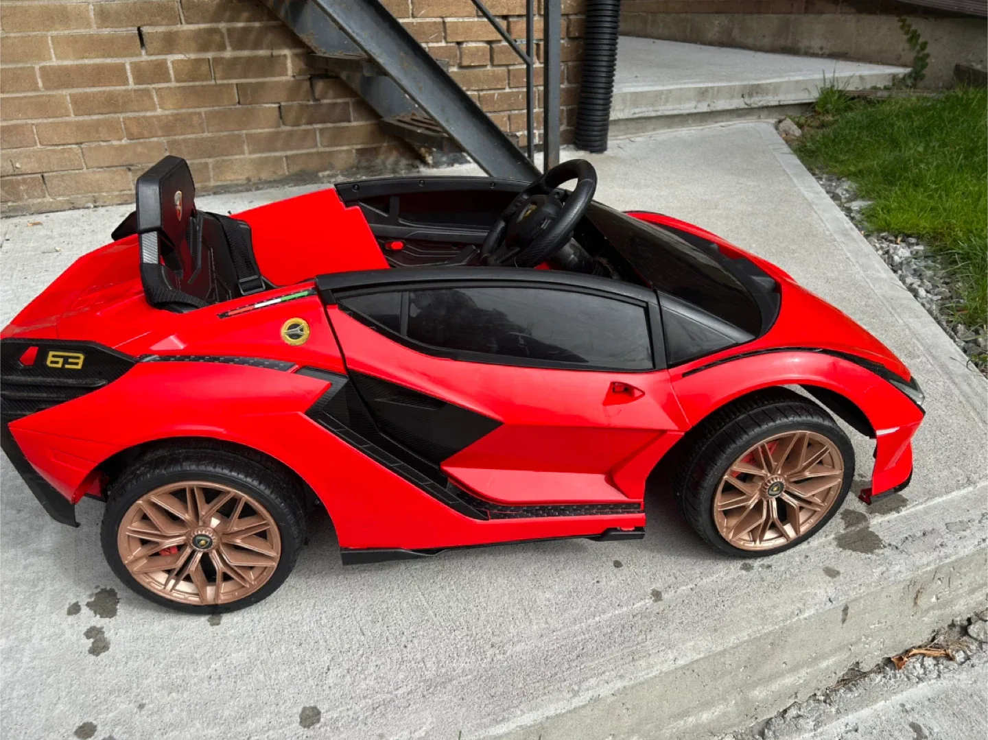 Red Lamborghini Sián Kids Ride-On Car