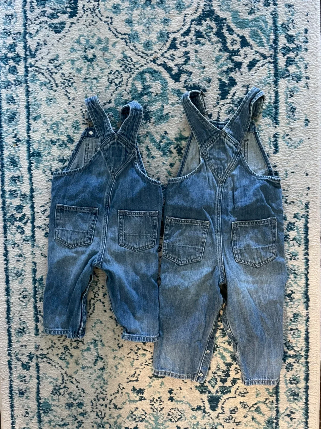 Baby Gap Denim Overalls (costume idea) - price for both 🥕 image indicator(2)