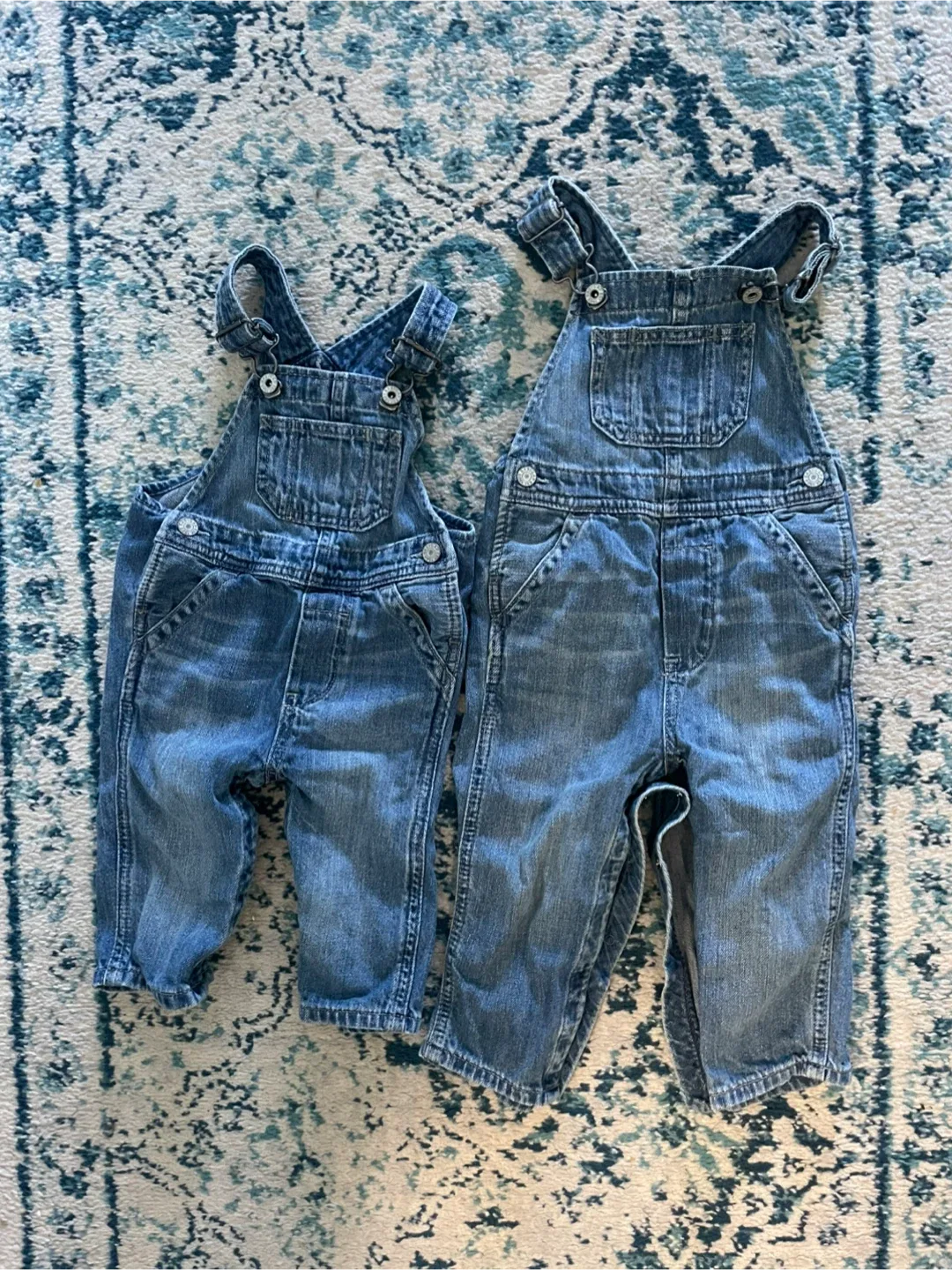 Baby Gap Denim Overalls (costume idea) - price for both 🥕 thumbnail