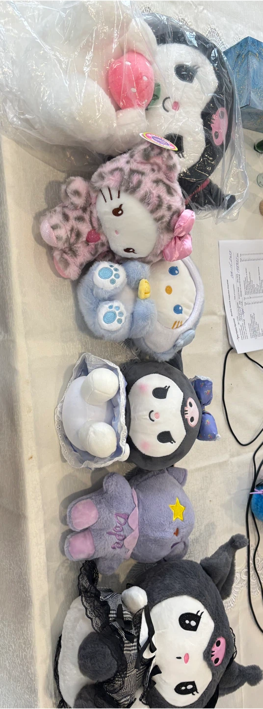 Assorted plushies