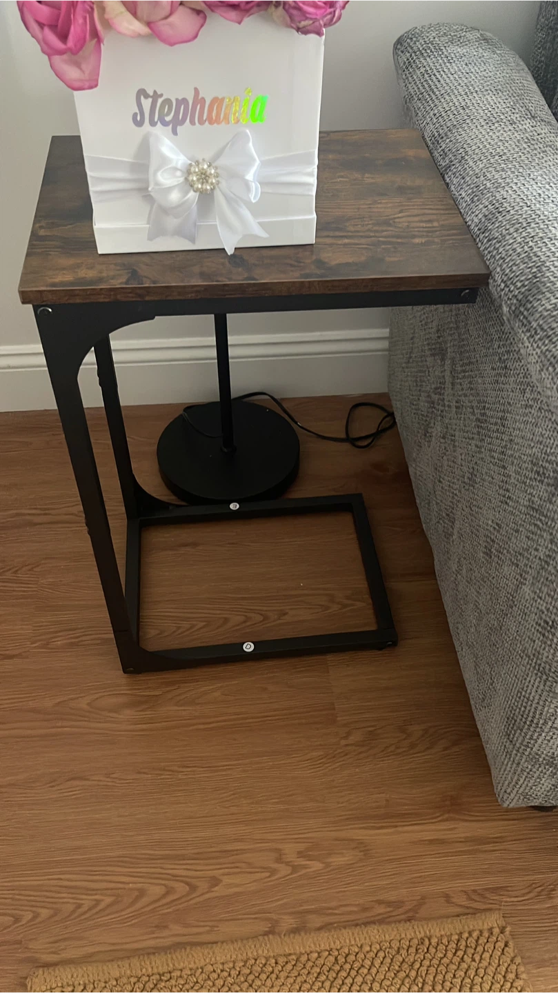 Brown & Black End Table