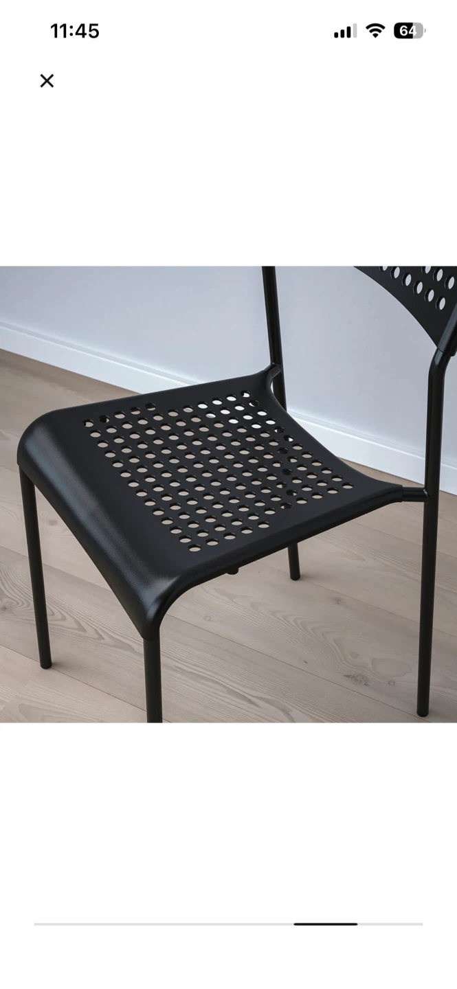 IKEA Adde Black Chair x2 - photo 3