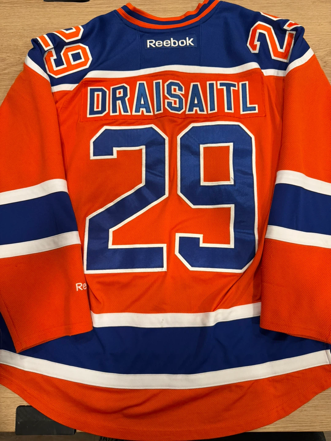 Leon Draisaitl Edmonton Oilers Orange Alternate Jersey