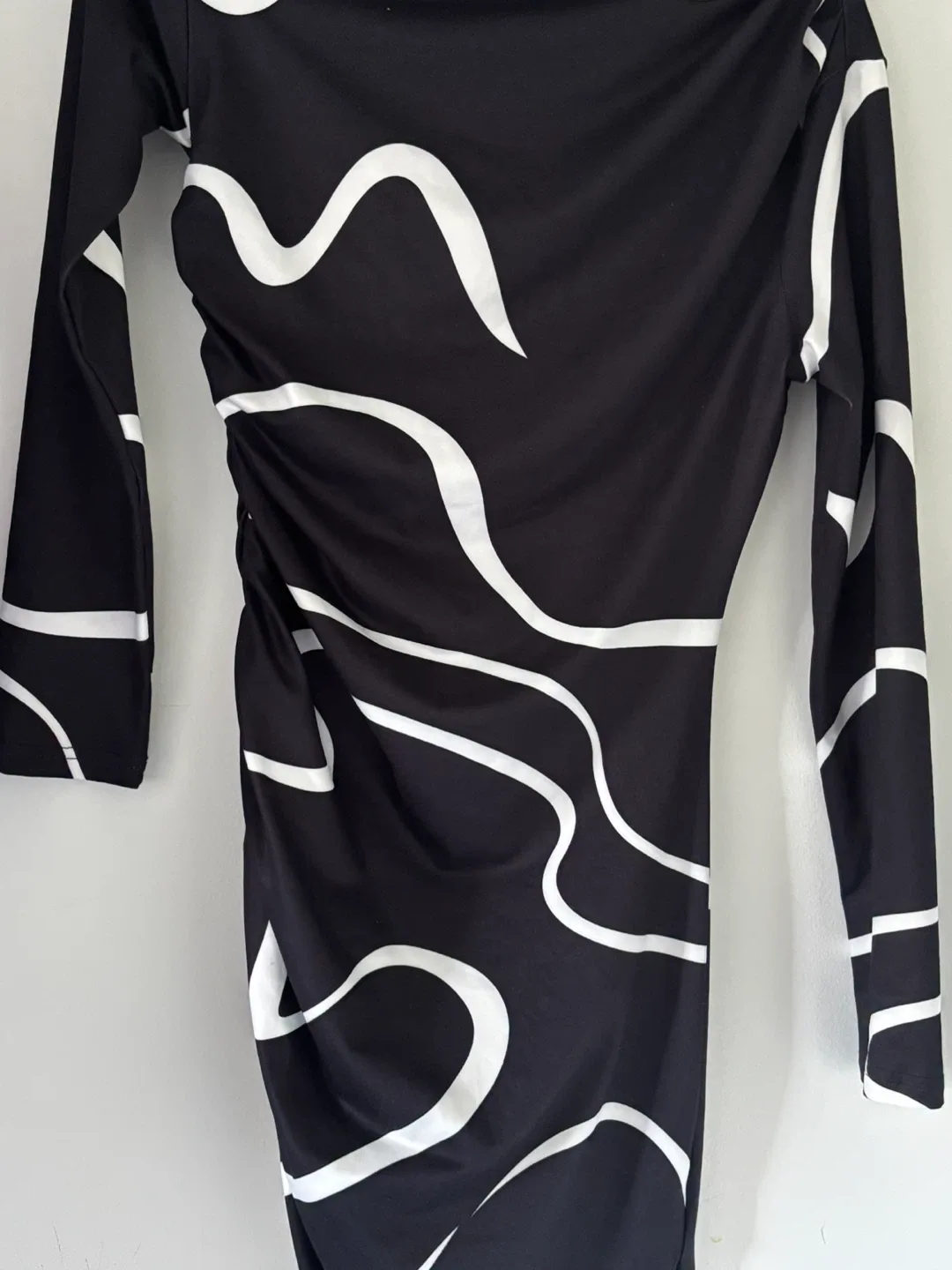 Black & White Patterned Dress thumbnail