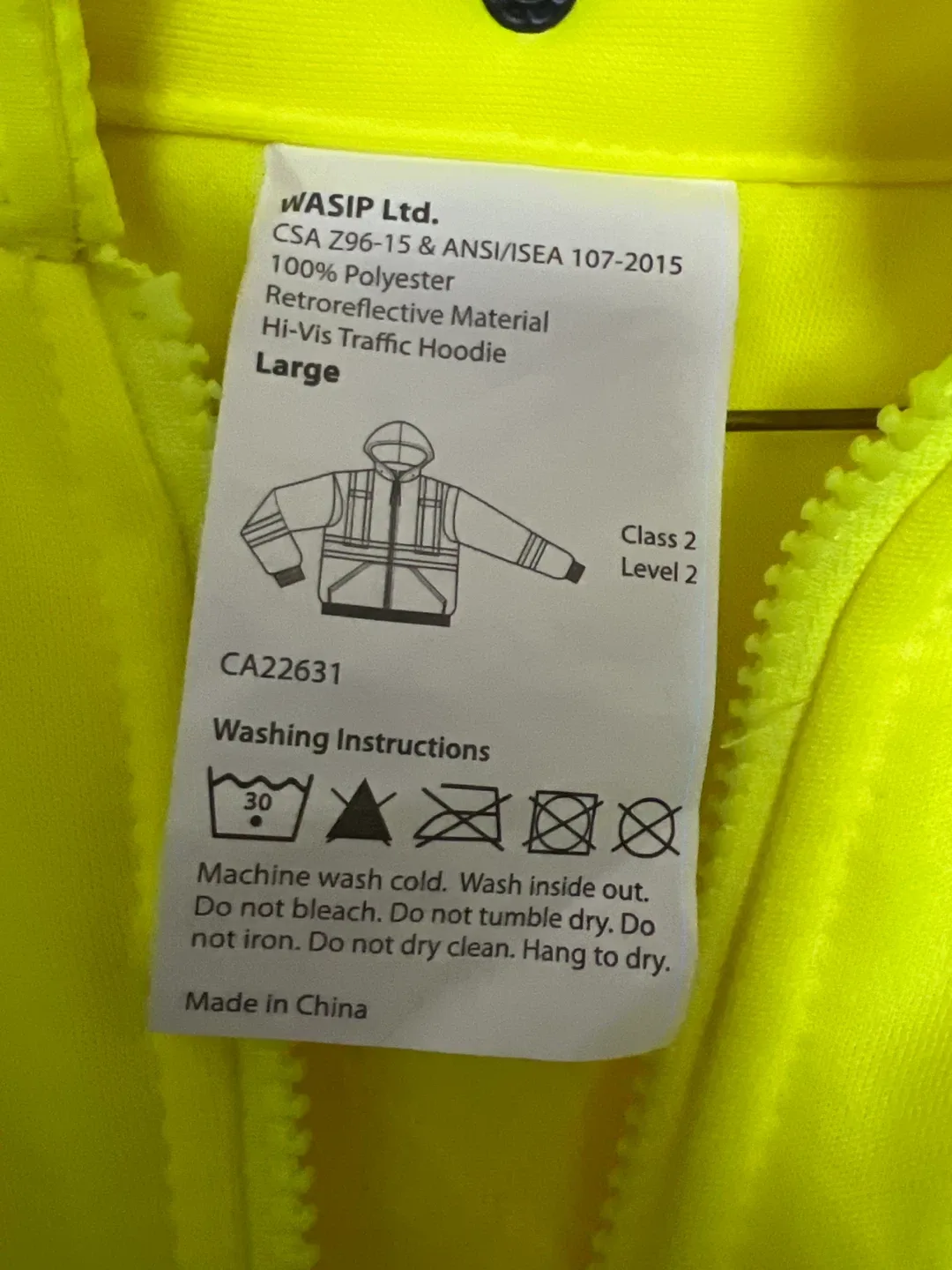 PIO Hi-Vis Traffic Hoodie - Large image indicator(3)