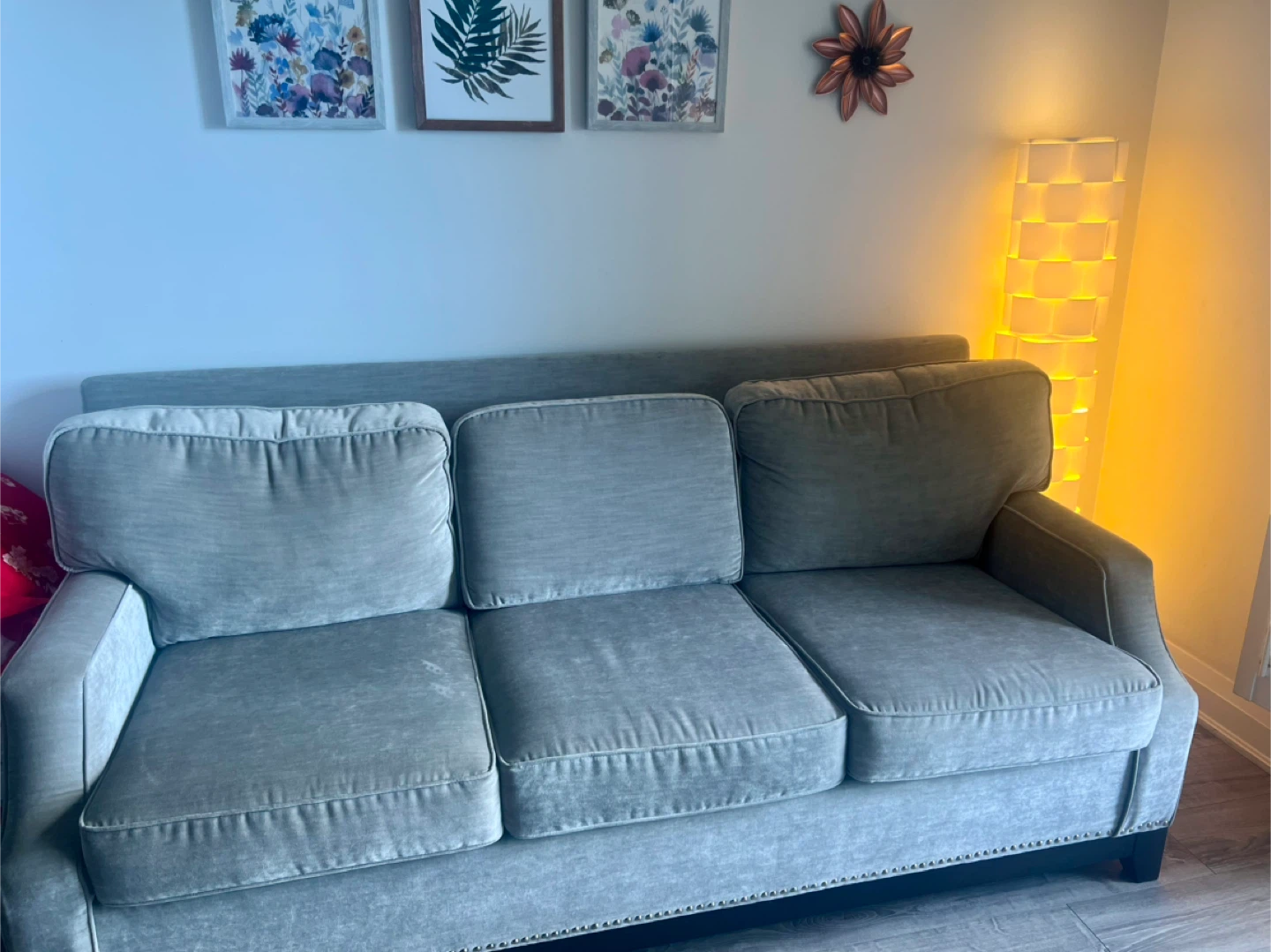 Grey 3-Seater Sofa - photo 2