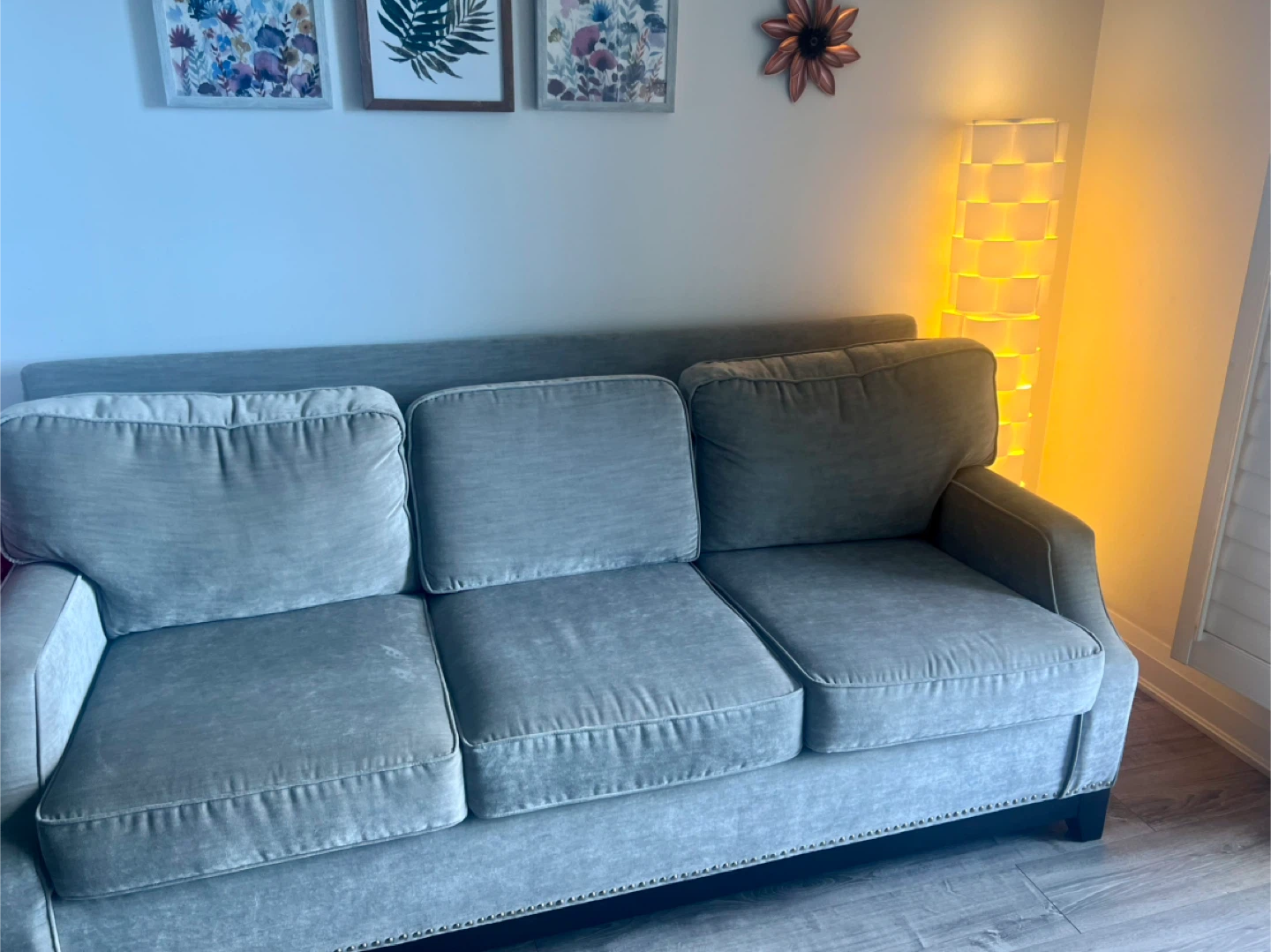 Grey 3-Seater Sofa