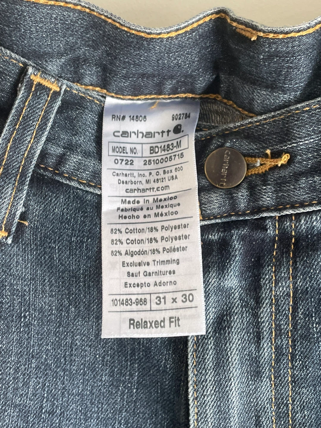 Carhartt Relaxed Fit Jeans 31x30 - photo 3