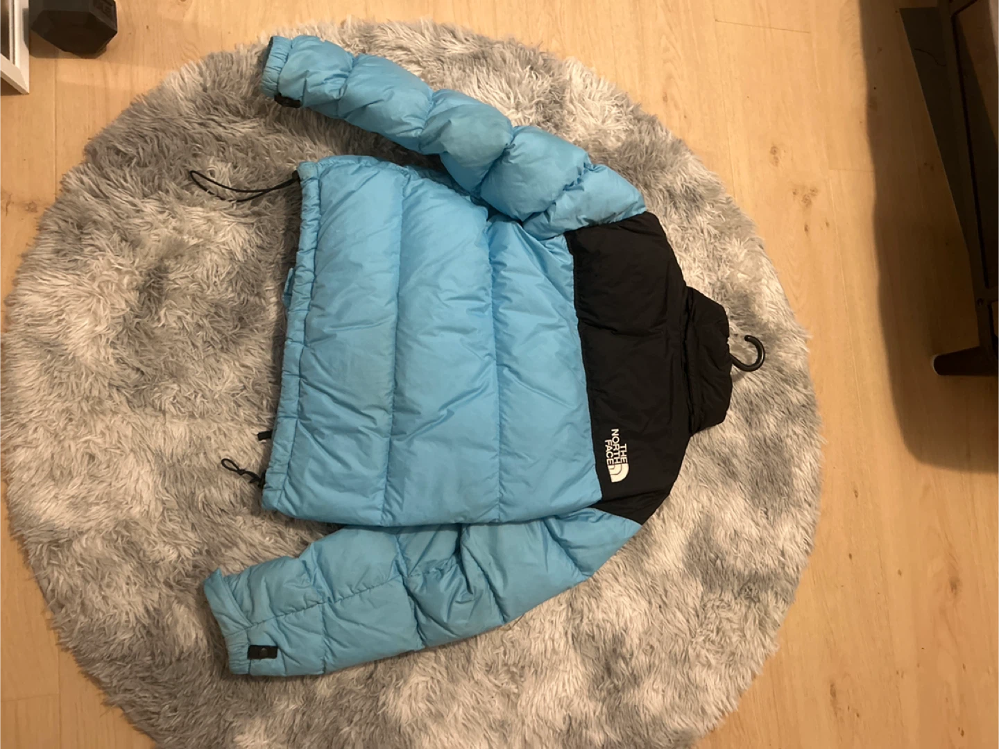 The North Face Puffer Jacket - Light Blue & Black - photo 2