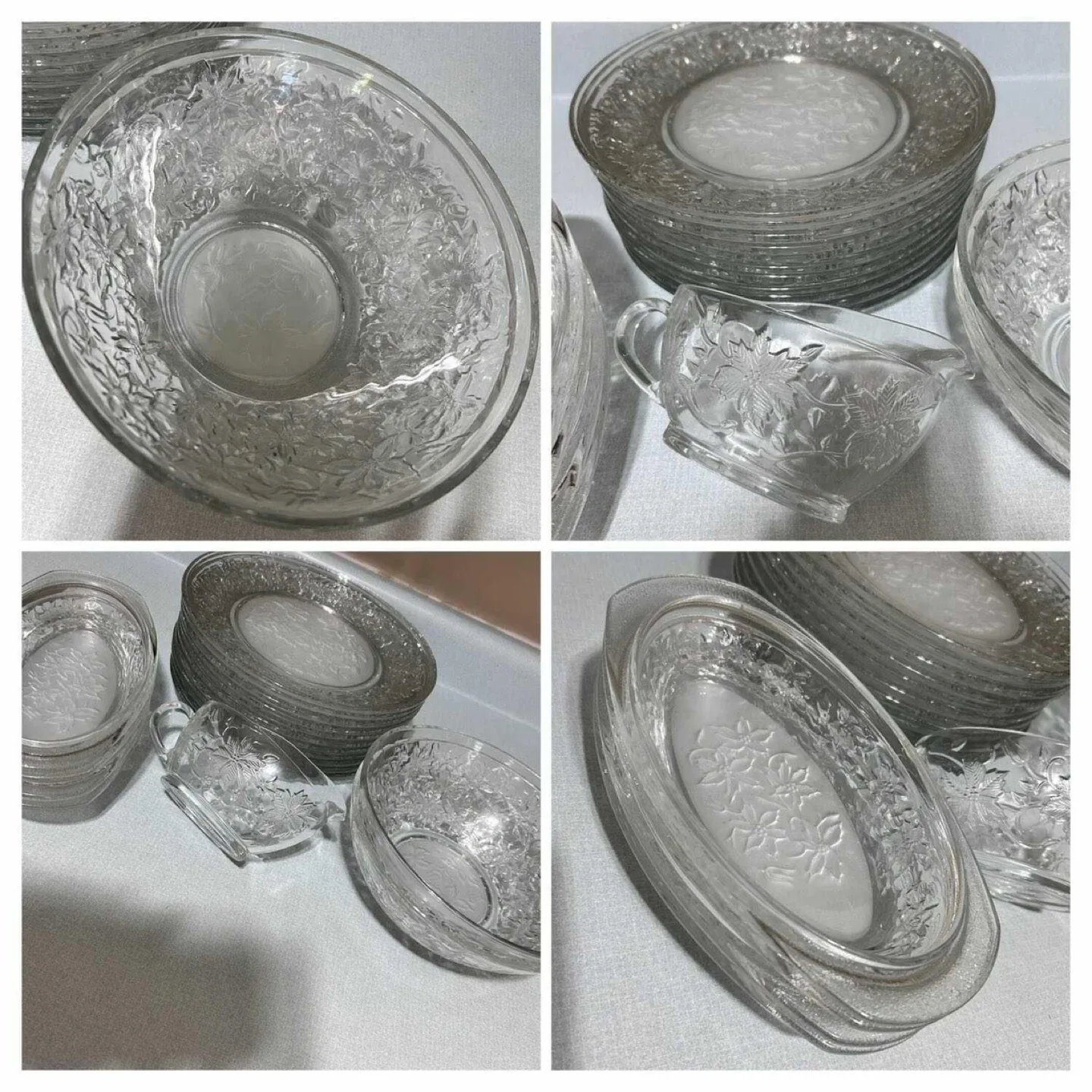 20-piece HOLIDAY Etched Glass Dinnerware Set image indicator(5)