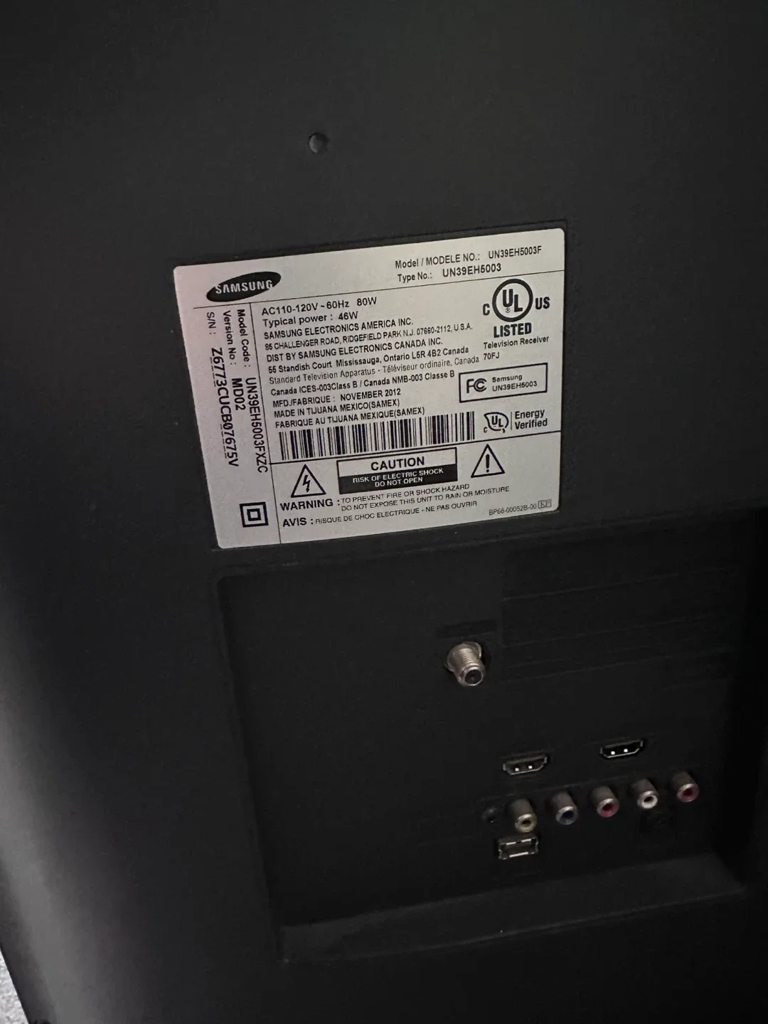 Samsung 39 inch 1080HD TV image indicator(3)