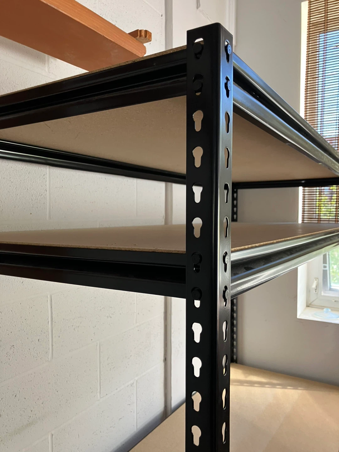 Uline Black Metal Shelving Unit - photo 4