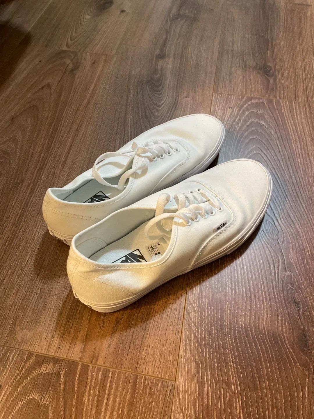 Vans Authentic White Sneakers - US Men's 8.5 thumbnail