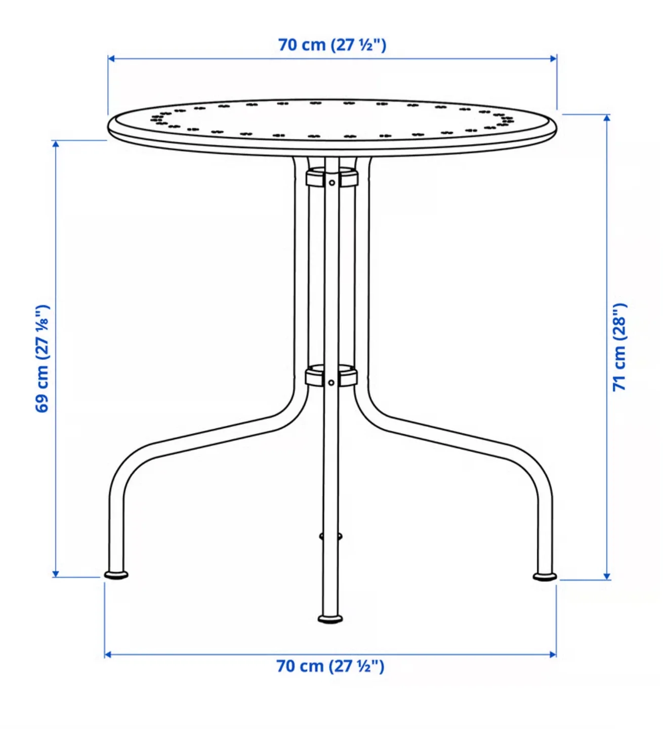 New IKEA Läckö Outdoor Table - Grey image indicator(4)